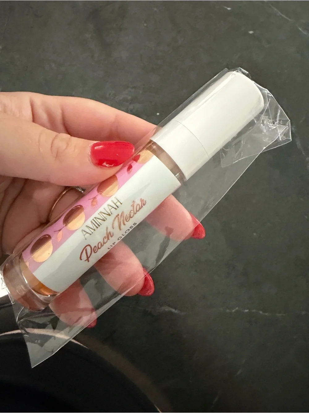 AMINNAH Peach Nectar Lip Gloss